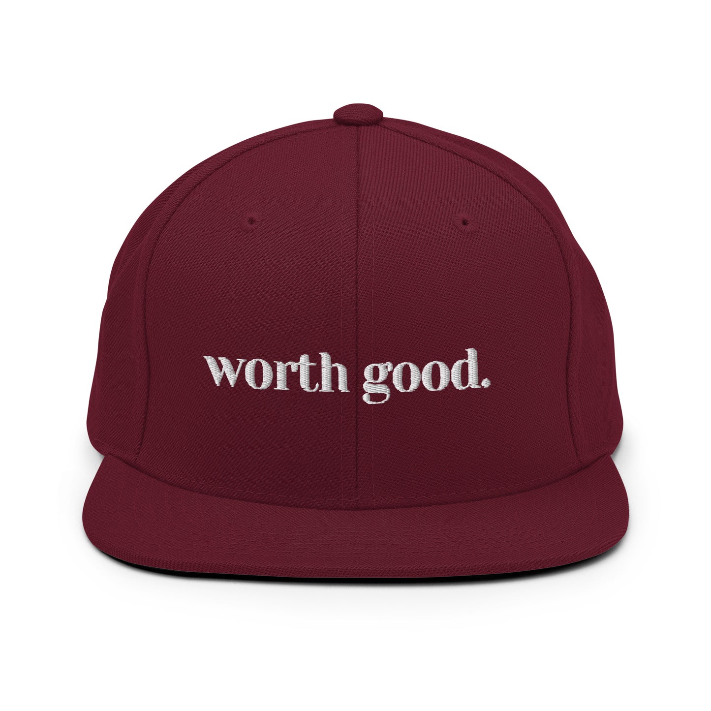 Worth Good Signature Snapback Hat