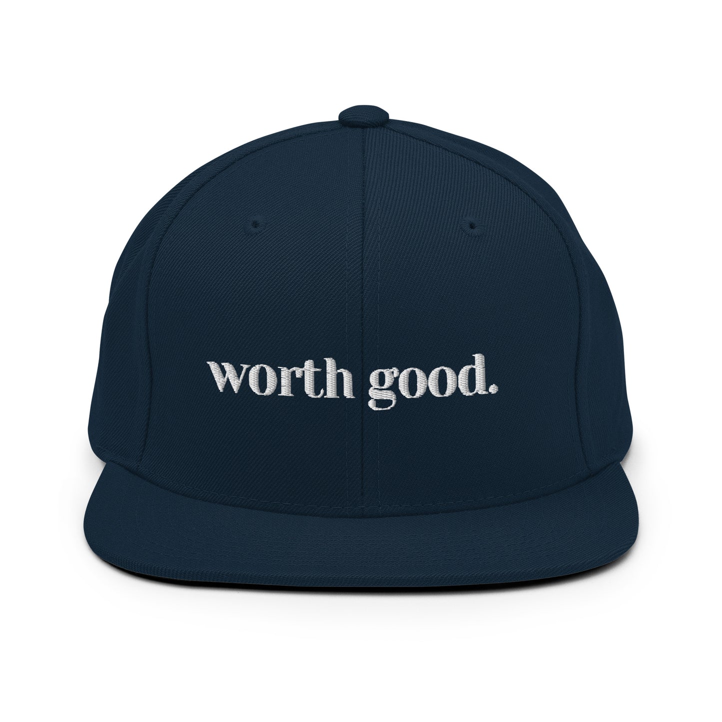 Worth Good Signature Snapback Hat