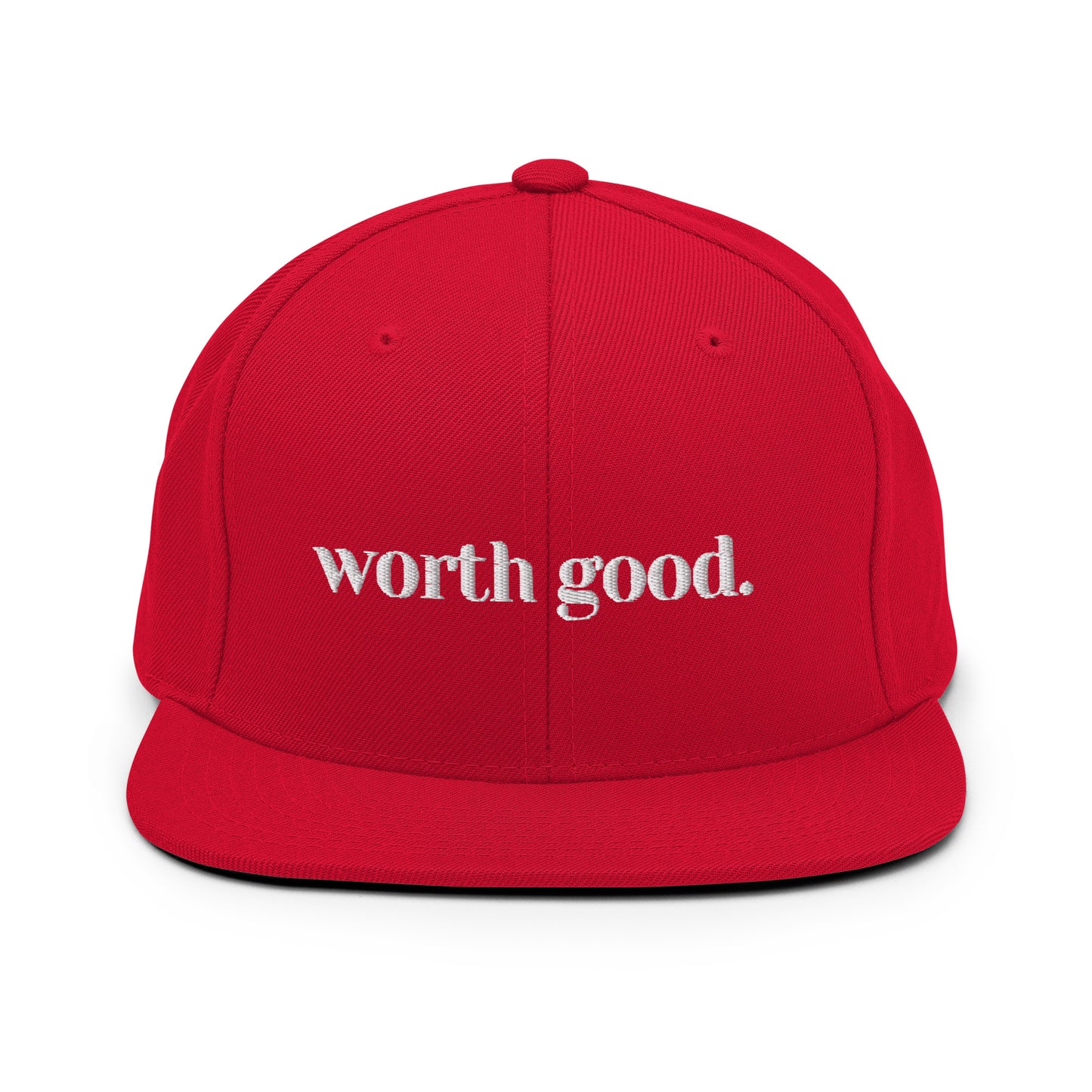 Worth Good Signature Snapback Hat